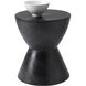 Logan 18 X 15 inch Black Outdoor End Table